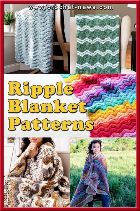 21 Crochet Ripple Blanket Patterns Vintage Fan Ripple Afghan Pattern, Crochet Ripple Baby Blanket, Ripple Afghan Pattern, Crochet Ripple Afghan, Crochet Ripple Pattern, Afghan Crochet Pattern, Crochet Ripple Blanket, Ripple Blanket, Ripple Afghan