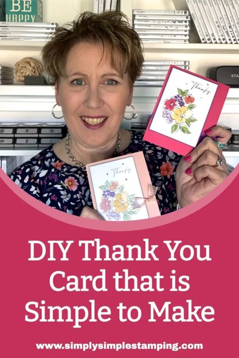 Stampin Up Tutorials Videos, Ideas For Cards, Close Pin, Easy Greeting Cards, Greeting Card Video, Simple Cards Handmade, Handmade Thank You Cards, Stamp Tutorial, Make Your Own Card