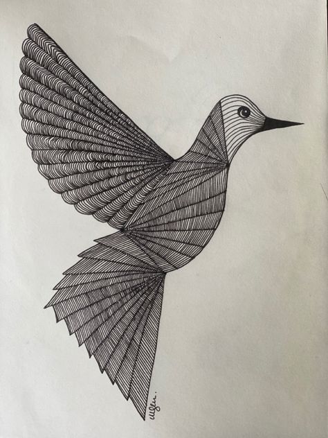 #design #graphic #illustration #zentangle #inkpen #handdrawing #nature #naturedrawing Zentangle Birds, Black Pen Drawing, Black Pen, Nature Drawing, Doodle Art Designs, Bird Patterns, Pen Drawing, Mandala Art, Doodle Art