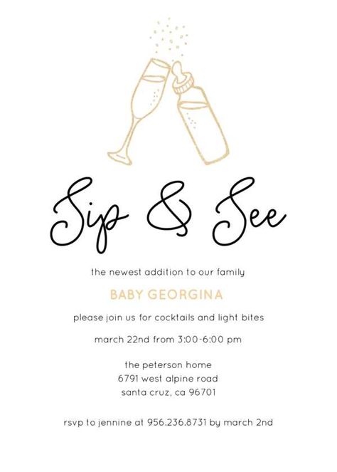 Neutral Sip And See, Valentines Sip And See, Sip And See Shower Ideas, Come And Go Baby Shower Invitations, Sip N See Invitations, Sip & See Baby Shower Ideas, Sip And See Party Invitations, Sip & See Party Ideas, Wedding And Baby Shower Combo