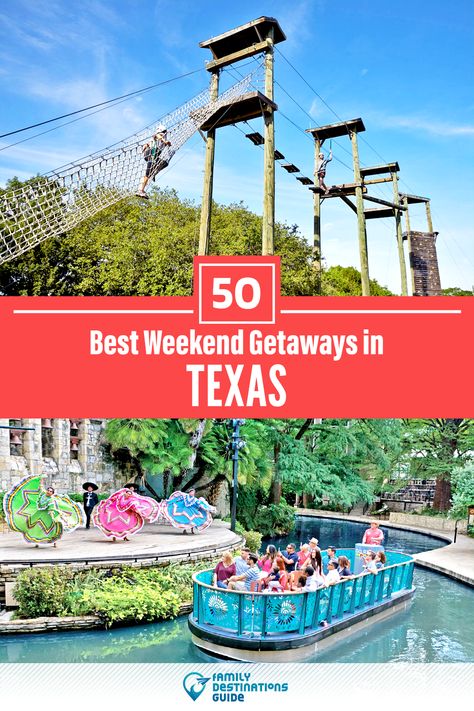 Texas Road Trips Weekend Getaways, Texas Family Vacation Ideas, Family Weekend Getaway Ideas, Texas Girls Trip, Texas Travel Weekend Getaways, Family Vacations In Texas, Texas Weekend Getaways, Texas Getaways, Weekend Getaways For Couples