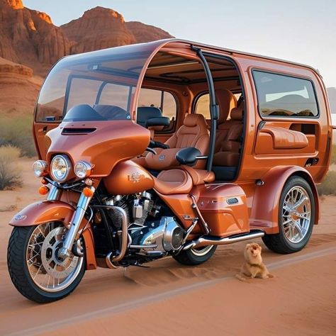 Beginner Motorcycle, Sidecar Motorcycle, Motorcycle Campers, Motorcycle Camping Gear, Powered Bicycle, Bike Motor, Tricycle Bike, Moto Car, Motorcycle Sidecar