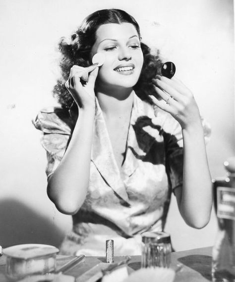 Brooklyn Girl, Hand Mirrors, Hedy Lamarr, Pin Up Hair, Chrysler Building, Rita Hayworth, Columbia Pictures, Old Hollywood Glamour, Golden Age Of Hollywood