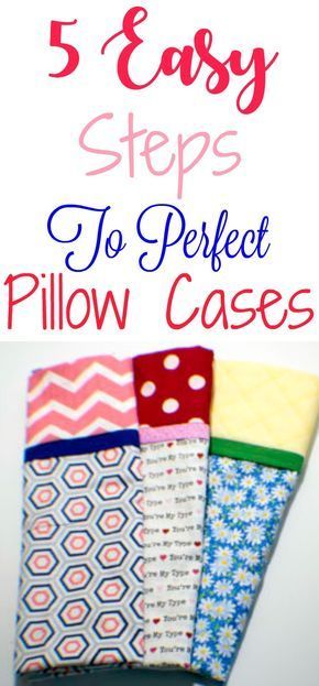 Use these 5 easy steps to sew the perfect pillow cases. #sewingtutorial #sewingpattern #pillowcase Beginner Sewing Projects Easy, Sewing Pillows, Leftover Fabric, Sewing Skills, Sewing Projects For Beginners, Love Sewing, Perfect Pillow, How To Make Pillows, Sewing Gifts