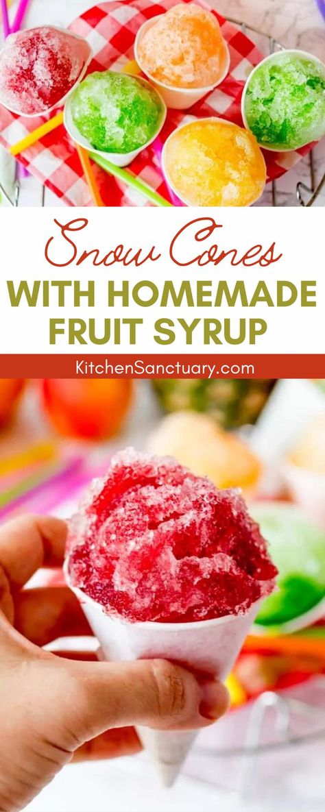 Natural Shaved Ice Syrup, Homemade Slushie Syrup, Shaved Ice Recipe Homemade, Diy Snowcone Syrup, Healthy Snow Cones, Healthy Shaved Ice, How To Make Shaved Ice Syrup, Snow Cone Recipes Shave Ice, Snocone Syrup Recipes