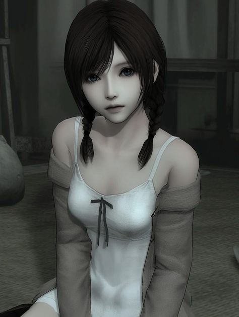 Horror Aesthetic Ideas, Horror Game Protagonist, Game Protagonist, Japanese Horror, Fatal Frame, New Rock, Commissions Open, Cute Profile Pictures, Pfp Ideas