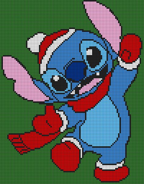 Pixel Art Noel, Stitch Pics, Melty Bead Designs, Modele Pixel Art, Star Coloring Pages, Disney Cross Stitch Patterns, Christmas Santa Hat, Pixel Crochet, Embroidery Sampler