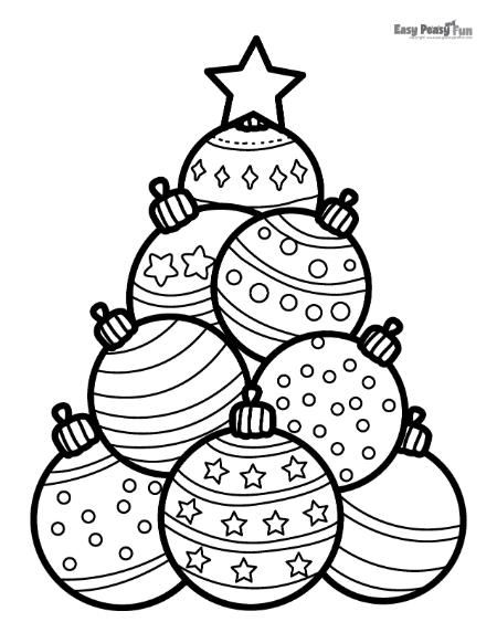 Christmas Ornaments in a Shape of Xmas Tree for Coloring Christmas Ornaments Coloring Pages, Ornaments Coloring Pages, Christmas Ornaments Coloring, Christmas Tree Coloring, Christmas Ornament Coloring Page, Printable Christmas Ornaments, Christmas Coloring Sheets, Christmas Tree Coloring Page, Christmas Bookmarks