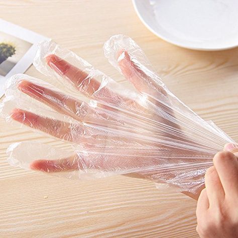 100pcs Transparent Disposable Gloves Party DIY Baking Food Cleaning Supplies >>> Check out this great product. Plastic Gloves, Cooking Gloves, Food Handling, Clean Cooking, Hand Gloves, Disposable Gloves, Kitchen Gloves, Protective Gloves, Work Gloves