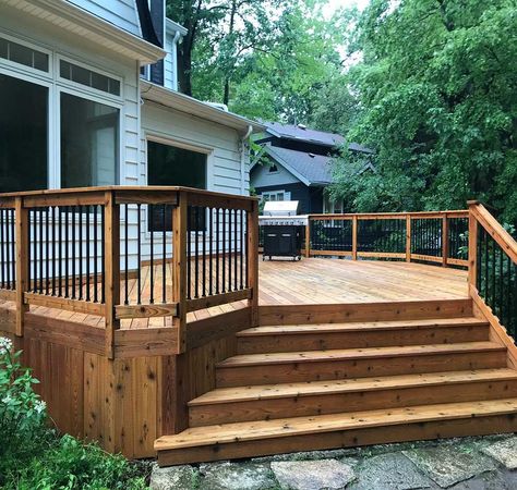 Top 8 – Finding Your Deck’s Best Stain Color: Advice and Ideas Deck Stain For White House, Stains For Decks Wood, Deck Stain Colors For Tan House, Natural Deck Stain Ideas, Deck Stain Colors With Red Brick House, Valspar Stain Colors Deck, Pool Deck Stain Ideas, Deck Colors For Tan House, Wood Deck Stain Colors