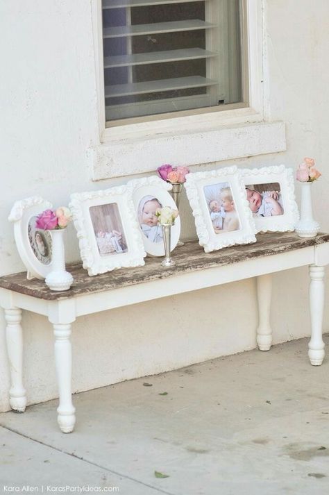 Lds Blessing Party, Lds Baby Blessing Luncheon, Baby Blessing Luncheon, Lds Baby Blessing, Hanging Flower Backdrop, Baby Blessing Party, Blessing Party, Baby Dedication Party, Jenny Cookies