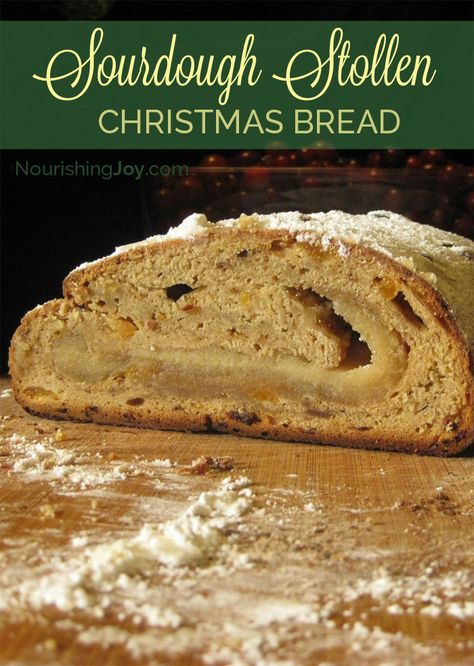 Sourdough Stollen, Sweet Yeast Bread, Christmas Bread, Almond Paste, Sour Dough, Sourdough Baking, Christmas Tradition, Yeast Bread, Sourdough Recipes