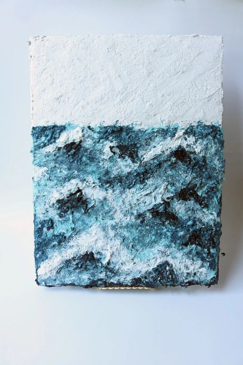 Artsy Textured Canvas with Fast Mâché Paper Mache Canvas Art, Paper Mache Art On Canvas, Paper Mache Canvas, Mache Art, Paper Mache Art, Textured Canvas, Canvas Texture, Art On Canvas, Paper Mache