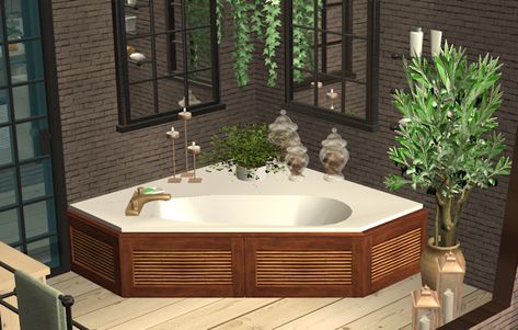 Sims 4 Cc Bath Tub, Bathtub Sims 4 Cc, Sims 4 Corner Bathtub Cc, Double Bathtub, Sims 4 Shower Tub Combo Cc, Sims 2 Bathroom Cc, Master Tub, Bathtub Cover, Toilet Shelves