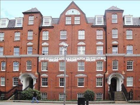 Guinness Trust Building, Fulham Palace Road, Hammersmith, London W6 by Architect: Joseph, Son & Smithen Fulham Palace, Hammersmith London, Guinness Brewery, Trust Building, British Empire, London House, Teenage Years, Guinness, Palace