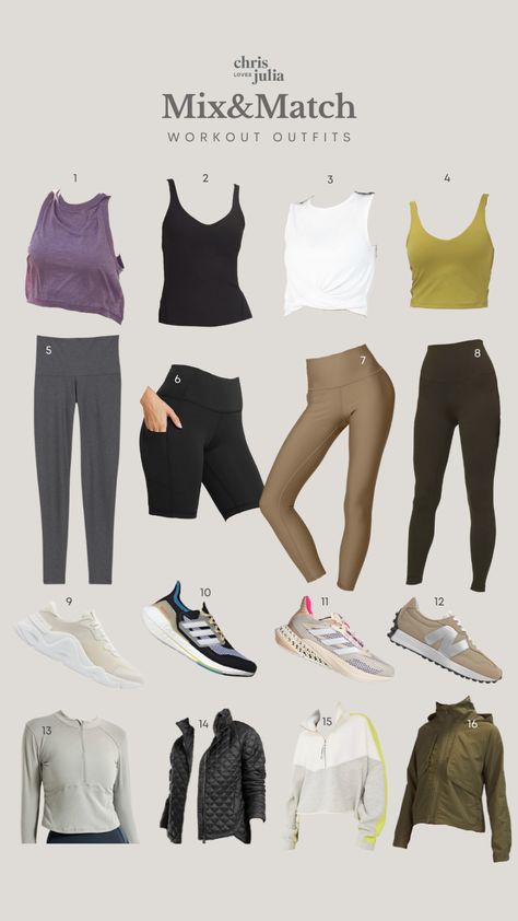 My Capsule Workout Wardrobe - Chris Loves Julia Capsule Fitness Wardrobe, Capsule Athletic Wardrobe, Minimalist Workout Wardrobe, Athletic Capsule Wardrobe, Gym Capsule Wardrobe, Workout Capsule Wardrobe, Workout Capsule, Gym Things, Autumn Color Palette Fashion