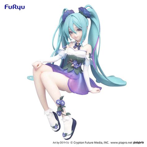 Hatsune Miku - Hatsune Miku Noodle Stopper Figure (Flower Fairy Morning Glory Ver.) | Crunchyroll store Miku Noodle Stopper, Noodle Stopper, Smart Art, Tokyo Otaku Mode, 11 59, Flower Fairy, Good Smile, Morning Glory, Figure Model