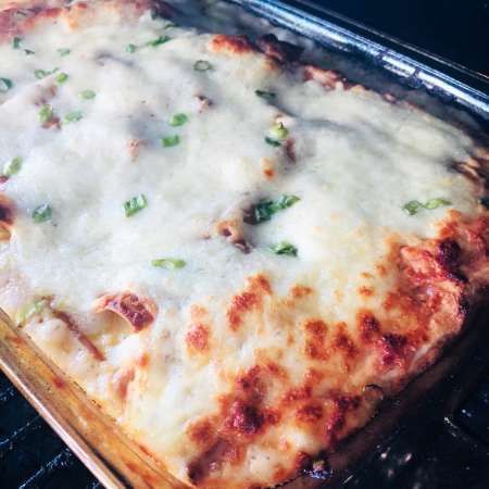 Shrimp Scampi Lasagna - Cooks Well With Others Philly Cheesesteak Lasagna, Shrimp Lasagna, Garlic Butter Shrimp Scampi, Oven Ready Lasagna, Cozy Fall Recipes, Steak And Mushrooms, Burrata Cheese, Garlic Butter Shrimp, Butter Shrimp