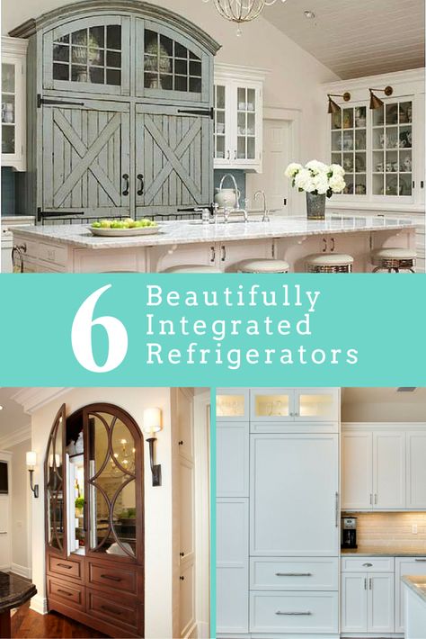 Do you like a uniform look in your kitchen? Are regular refrigerators an eyesore to you? Do you view them as space-hoggers? If any of these are true to you, you may be interested in integrated refrigerators. We’ve compiled a short list that have been camouflaged, built-in, hidden, etc. for your designing pleasure. 1. Mirrored … Over The Refrigerator Cabinet Ideas, Built In Refrigerator Ideas, Hidden Refrigerator, Hidden Fridge, Integrated Refrigerator, Refrigerator Ideas, Refrigerator Panels, Beadboard Paneling, Refrigerator Cabinet