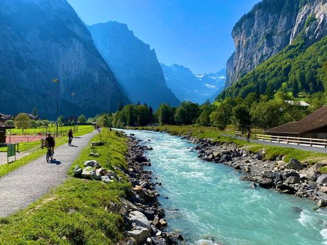 Lauterbrunnen Switzerland, Under The Weather, The Balcony, Sunset Views, Bern, Beautiful Sunset, Stunning View, Amazing Nature, Mountain View