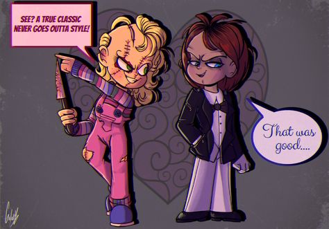 Chucky Fanart, Movies Fanart, Chucky And Tiffany, Chucky Horror Movie, Good Guy Doll, Horror Doll, Slasher Film, Adorable Homes Game, Horror Movie Art