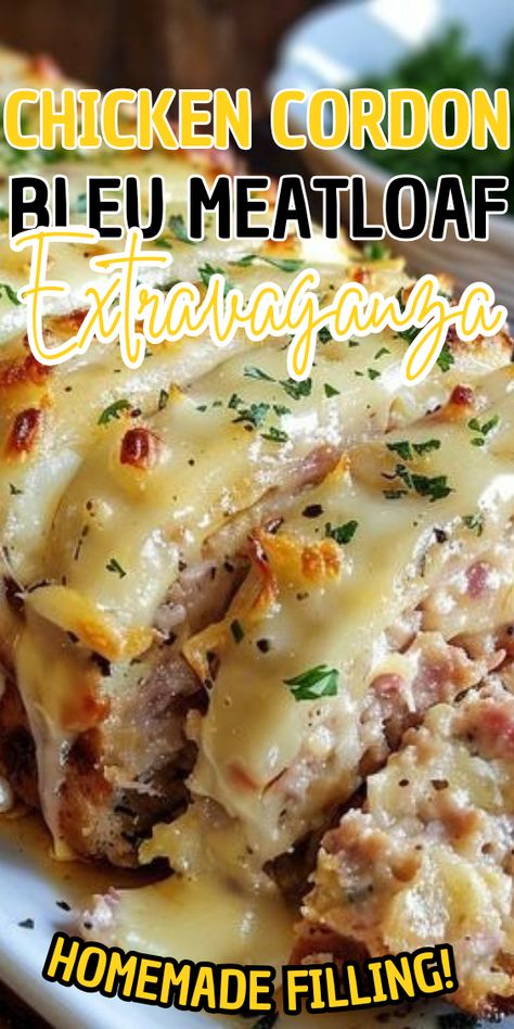 Chicken Cordon Bleu Meatloaf Extravaganza Keto Ground Chicken Meatloaf, Cordon Bleu Meatloaf, Chicken Cordon Bleu Balls, Chicken Cordon Bleu Meatballs, Chicken Cordon Bleu Meatloaf, Ground Chicken Meatloaf Recipes, Cordon Bleu Chicken, Ground Chicken Meatloaf, Chicken Meatloaf Recipe