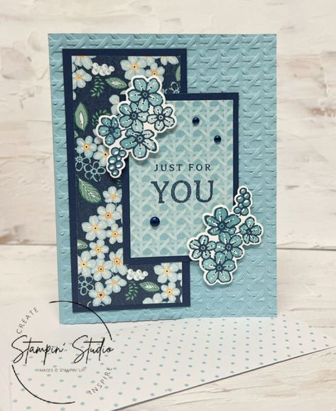 Petal Park, Happiness Abounds, Stampin Up Birthday Cards, Card Stamping, Cards Simple, Studio Cards, Card Layouts, Designer Paper, Cards Birthday