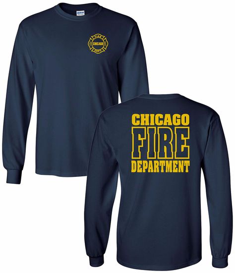 PRICES MAY VARY. 100% Cotton Pull On closure Chicago Fire Department 2-Sided Maltese Long Sleeve Job Shirt Gold Logo Chicago Fire Department 2-Sided Long Sleeve Job Shirt Gold Logo As Seen On TV. Brand new. Never worn. Fire Department Logo, Firefighter Shirt, Fire Dept Shirts, Firefighter T Shirts, Fire Fighter Shirts Design, Fire Department Shirts Design, Fire Department Shirts, Chicago Fire Department, Firefighter Paramedic