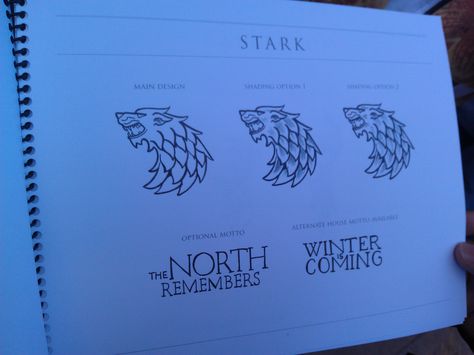 House Stark! Winter Is Coming Tattoo, House Stark Tattoo, House Stark Quotes, Game Of Thrones Quote Tattoo, House Of Stark Logo, Game Of Thrones Houses Symbols, Cregan Stark, Game Of Thrones Tattoo, A Game Of Thrones