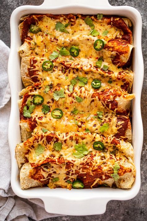 Venison Enchiladas - Miss Allie's Kitchen Ground Axis Meat Recipes, Deer Meat Enchiladas, Venison Mexican Recipes, Dinner Recipes With Deer Meat, Recipes For Deer Burger, Venison Enchilada Recipe, Ground Bear Meat Recipes, Deer Meat Dinner Ideas, Best Deer Meat Recipes