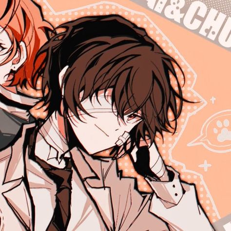 @Lemo2214029500 on twt Dazai X Chuuya Matching, Dazai X Chuuya Matching Icons, Chuuya Matching Icons, Soukoku Matching, Dazai X Chuuya, Anime Bungo Stray Dogs, Dog Match, Nendoroid Anime, Anime Devil