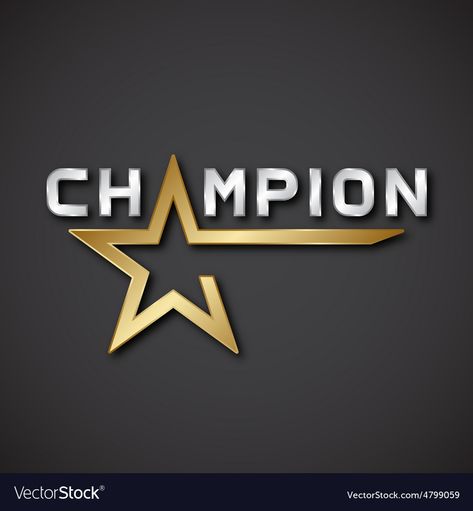 Champion Logo, Golden Star, Chevrolet Logo, Tattoos For Guys, Png Images, Adobe Illustrator, Vehicle Logos, Print On Demand, Vector Free