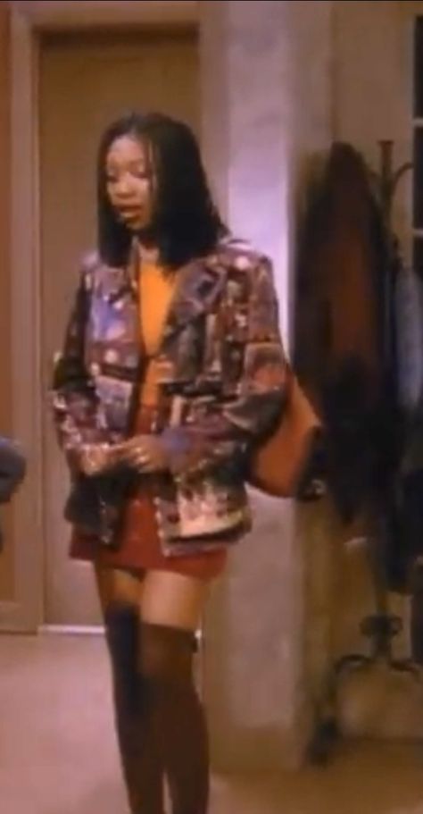 Brandy 90s Fashion, Brandy Moesha Outfits 90s Fashion, Moesha Outfits 90s, Brandy Moesha Outfits, Moesha Aesthetic, Sister Sister Outfits 90s, A Different World Fashion, Living Single 90s Outfits, Brandy Moesha