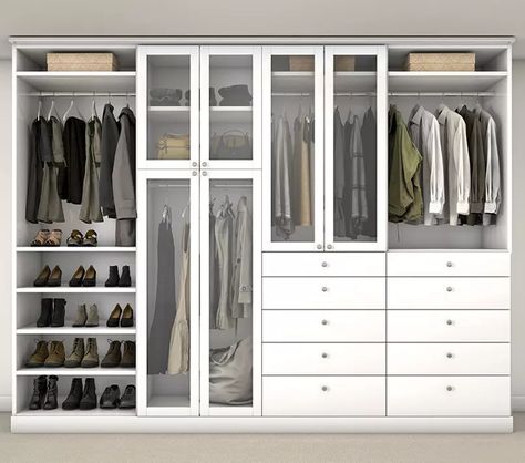 Container Store Closet, Closet Shelving System, Closet Redesign, Adjustable Closet System, Custom Closet Shelving, Master Closet Design, Organize Ideas, Closet Shelving, Custom Closet Design