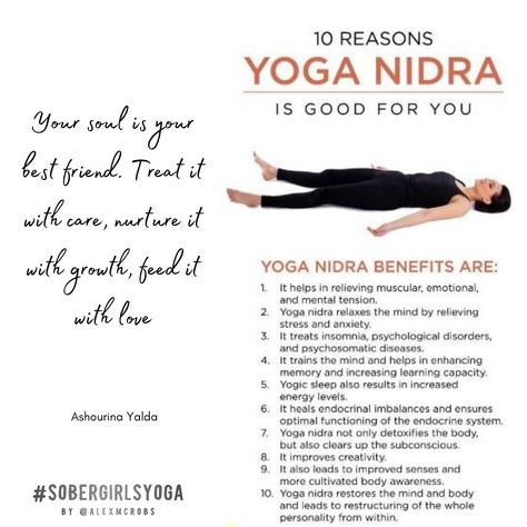 SOBER GIRLS YOGA on Instagram: “Do you have time?? I’m pretty sure you can make some time for this totally relaxing yoga. #nidra . . . . . @sobergirlsyoga #yoga…” Yoga Nidra Benefits, Girls Yoga, Relaxing Yoga, Yoga Nidra, Meditation, Mindfulness, Benefits, Yoga, Good Things