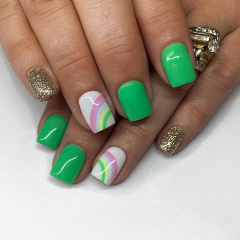 Dr Patrick’s Day Nails, Nail Designs For St Patrick’s Day, St Patrick Nails Gel, Nail Art For St Patricks Day, March Nail Designs St. Patrick's Day, St Patricks Day Nails Short Square, Spring St Patricks Day Nails, St Patties Day Nails Design, St Pattys Nails Acrylic