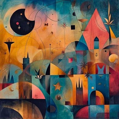 Klee Artist, Klee Paintings, Jazz Music Art, Klee Art, Paul Klee Paintings, Paul Klee Art, Harmony Art, Pouf Design, Kandinsky Art