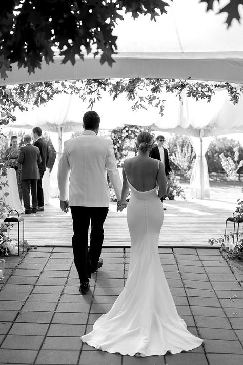 I wore the Made With Love Archie Wedding Dress for my outdoor wedding at Kurtz Orchards in Niagara-on-the-Lake! 💖 This classy crepe wedding dress is everything I dreamt of for my big day. #CrepeWeddingDress #MadeWithLoveArchie Image by Tiffany Lynn Archie Dress Made With Love, Kurtz Orchard Wedding, Archie Wedding Dress, Archie Made With Love, Made With Love Archie, Archie Dress, Niagara On The Lake, Crepe Wedding Dress, Tuscan Inspired