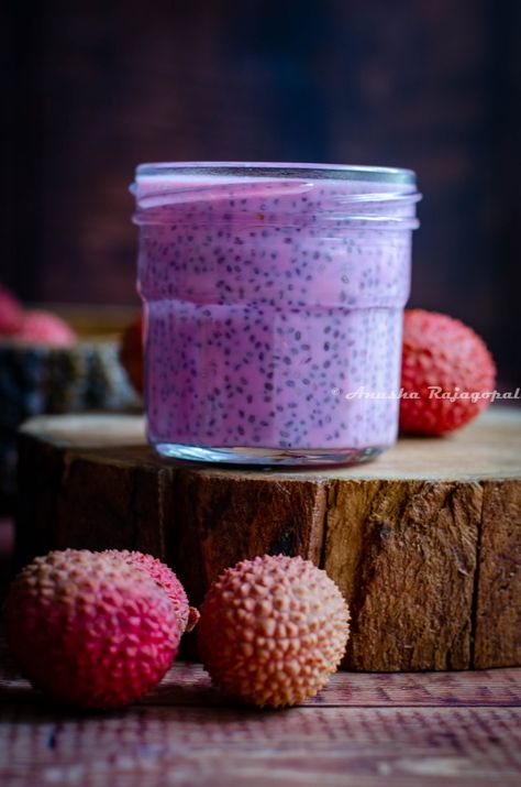 Lychee Pudding, Lychee Recipes, Millet Recipes, Rose Flavored, Summer Breakfast, Beetroot Powder, Powder Recipe, Mango Coconut, Chia Seed Pudding