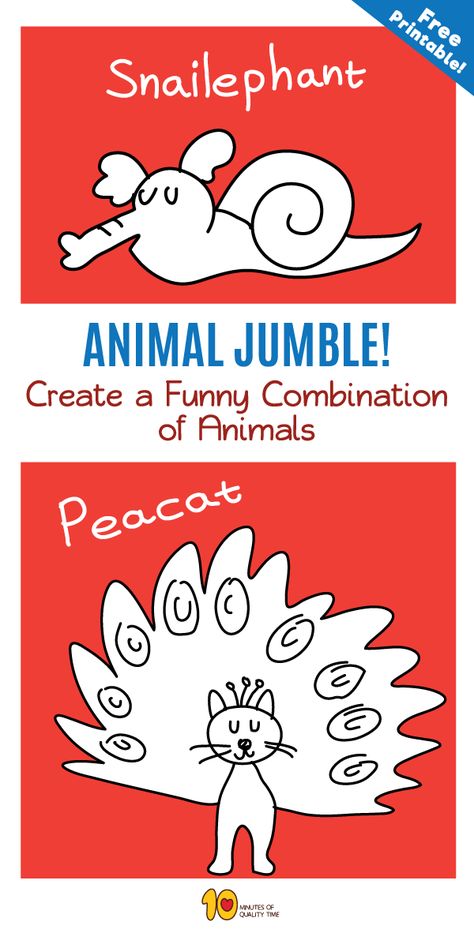 Fun Activities to do with your kids at home - Animal Jumble