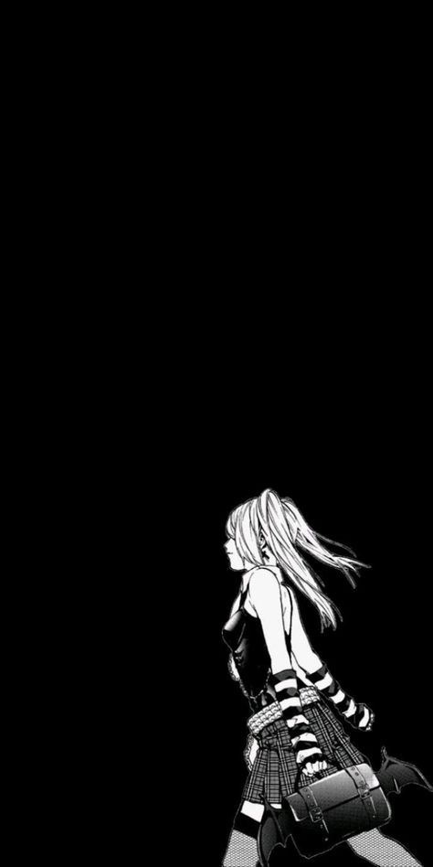 Misa Amane Manga Wallpaper, Miss Amane Wallpaper, Misa Lockscreen, Misa Misa Aesthetic, Misa Amane Black And White, Misa Amane Wallpaper Iphone, Misa Black And White, Misa Misa Wallpaper, Dark White Wallpaper