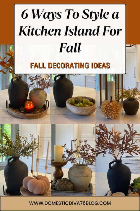 Thanksgiving Island Decor, Thanksgiving Kitchen Island Decor, Kitchen Island Fall Decor Ideas, Fall Island Decor, Kitchen Island Fall Decor, Fall Kitchen Island, Fall Kitchen Island Decor, Interior Delights, Autumn Ambiance