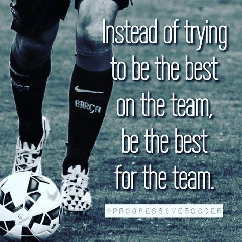 After all, there is no "I" in team. Motivation Soccer, Soccer Quotes Girls, Team Work Motivation, Inspirational Soccer Quotes, Athlete Quotes, Team Quotes, Teamwork Quotes, Soccer Inspiration, Soccer Memes