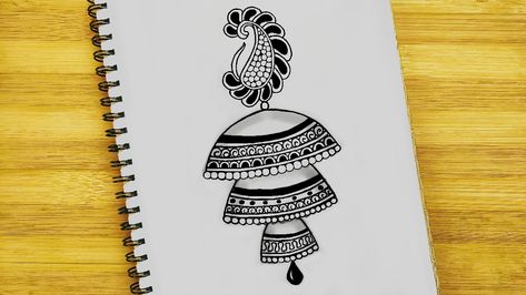 Jhumka Drawing, Simple Mandala, Easy Drawing, Mandala Drawing, The Present, Mandala Art, Easy Drawings, Drawings, Quick Saves