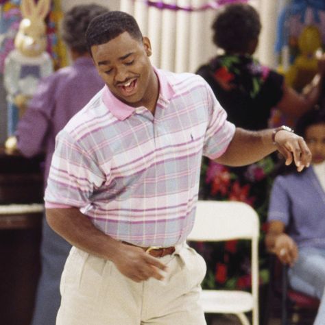 Ribeiro doing his dance. --- Here’s How the Fresh Prince Carlton Dance Came to Be Fresh Prince Dance, Carlton Fresh Prince, Jw Memes, Ashley Banks Outfits, Alfonso Ribeiro, Jw Humor, Ashley Banks, Dancing Art, Fresh Prince Of Bel Air