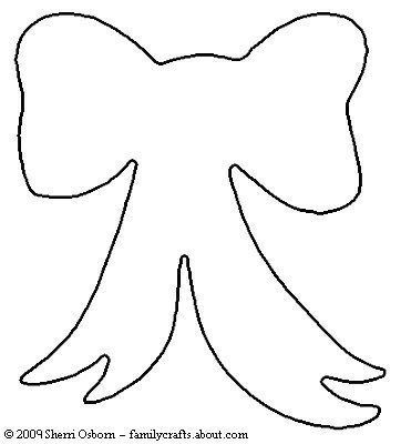 Bow Cutout Template, Felt Crafts Patterns Templates, March Ideas, Make Christmas Tree, Ornament Template, Felt Crafts Christmas, How To Make Christmas Tree, Bow Template, Craft Foam