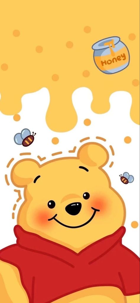 Cute Winnie The Pooh Wallpaper Aesthetic, Winnie The Pooh Drawing, Cute Iphone Wallpaper Tumblr, Cute Home Screen Wallpaper, Njoy Obs, Winnie The Pooh Pictures, Wallpaper Wa, Cute Easy Doodles, Cute Winnie The Pooh