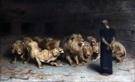 https://flic.kr/p/rqwRwj | Briton Riviere | Daniel in the Lion’s Den Daniel In The Lion's Den, Daniel And The Lions, Lion's Den, Walker Art, Biblical Art, Morning Inspiration, Art Uk, Youtube Art, Bible Stories