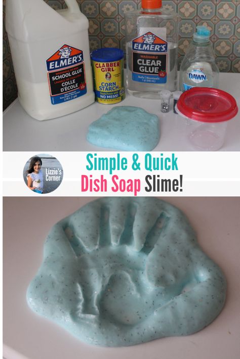 Dish Soap Slime, Art Stations, Bubblegum Slime, Soap Slime, Slime Ingredients, Easy Slime Recipe, Slime Recipes, Homemade Laundry Detergent, Amazing Crafts