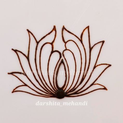 Louts Design Mehendi, Lotus Mehandi Designs, Lotus Flower Mehndi Design, Mehndi Designs Bridal Hands, Beginner Henna Designs, Rose Mehndi Designs, Mehndi Designs For Kids, Very Simple Mehndi Designs, Simple Mehndi Designs Fingers